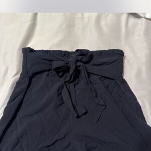 Abercrombie & Fitch Navy High-Waisted Pants with Bow